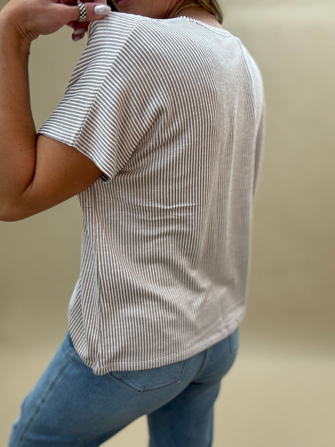 Corded Slouchy Top
