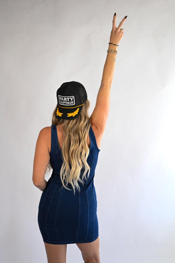 Zipper Front Denim Dress