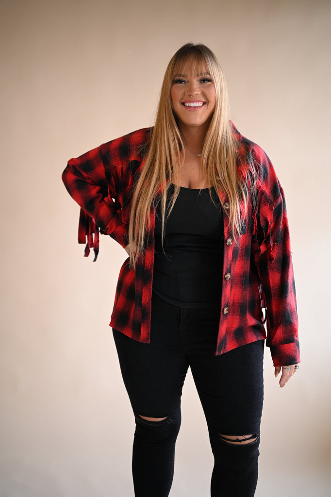Aspen Fringe Shacket