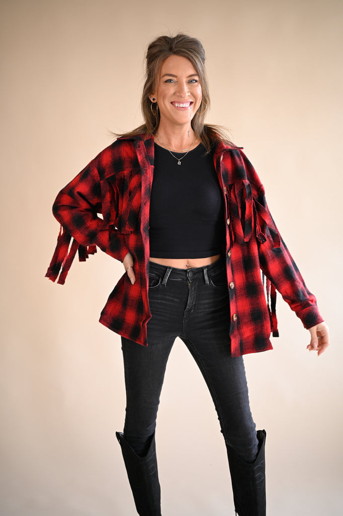 Aspen Fringe Shacket
