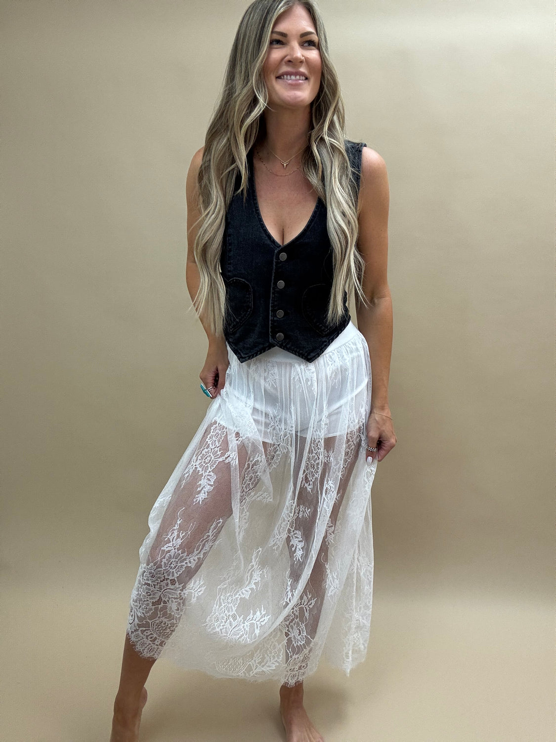 The Moment Lace Skirt
