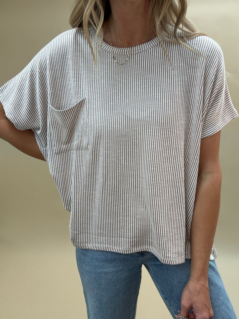 Corded Slouchy Top