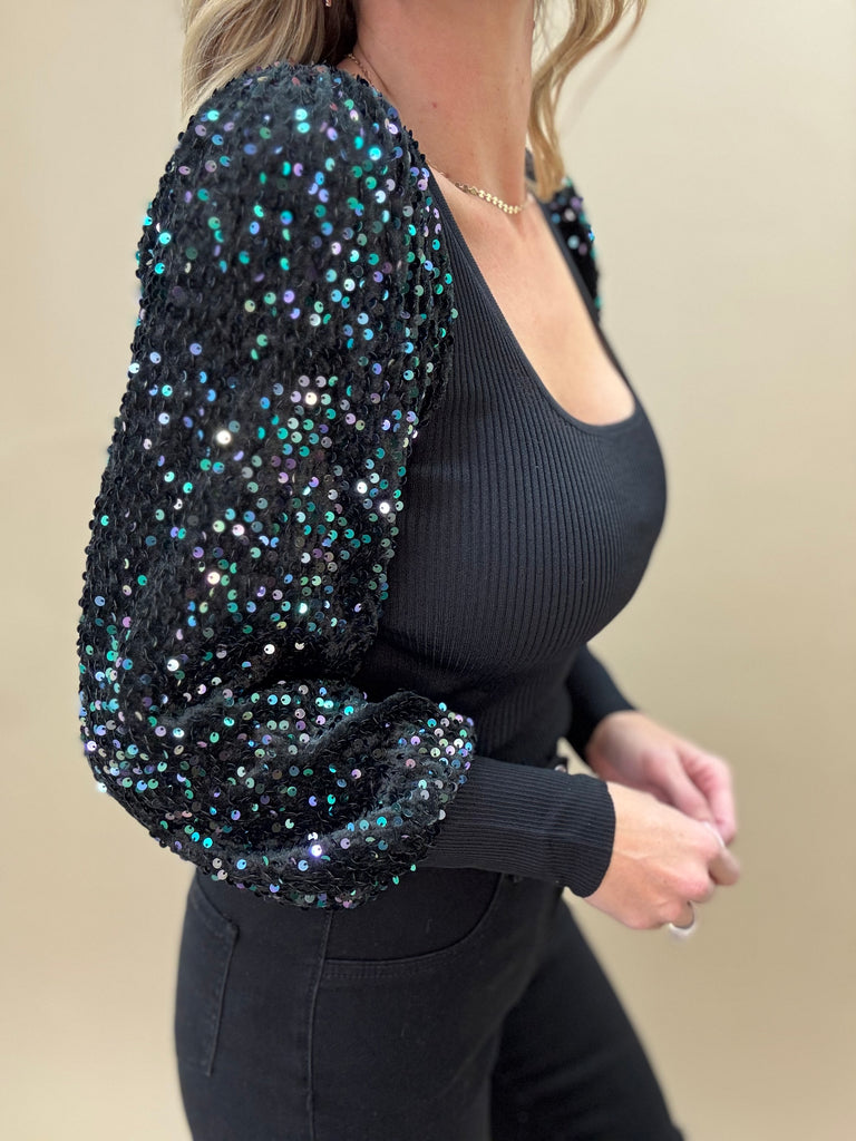 Party Time Sequins Long Sleeve
