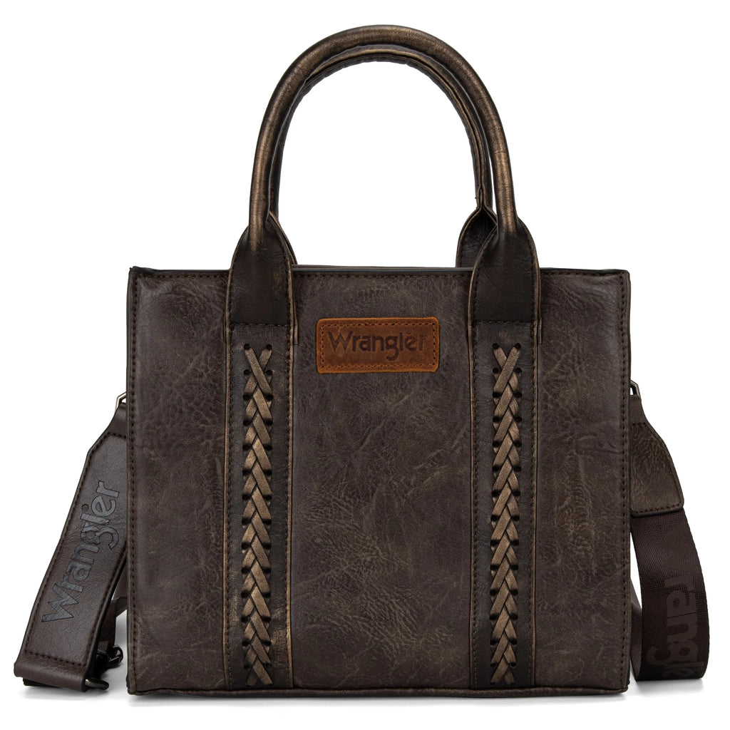 Wrangler Whipstitch Brown Tote