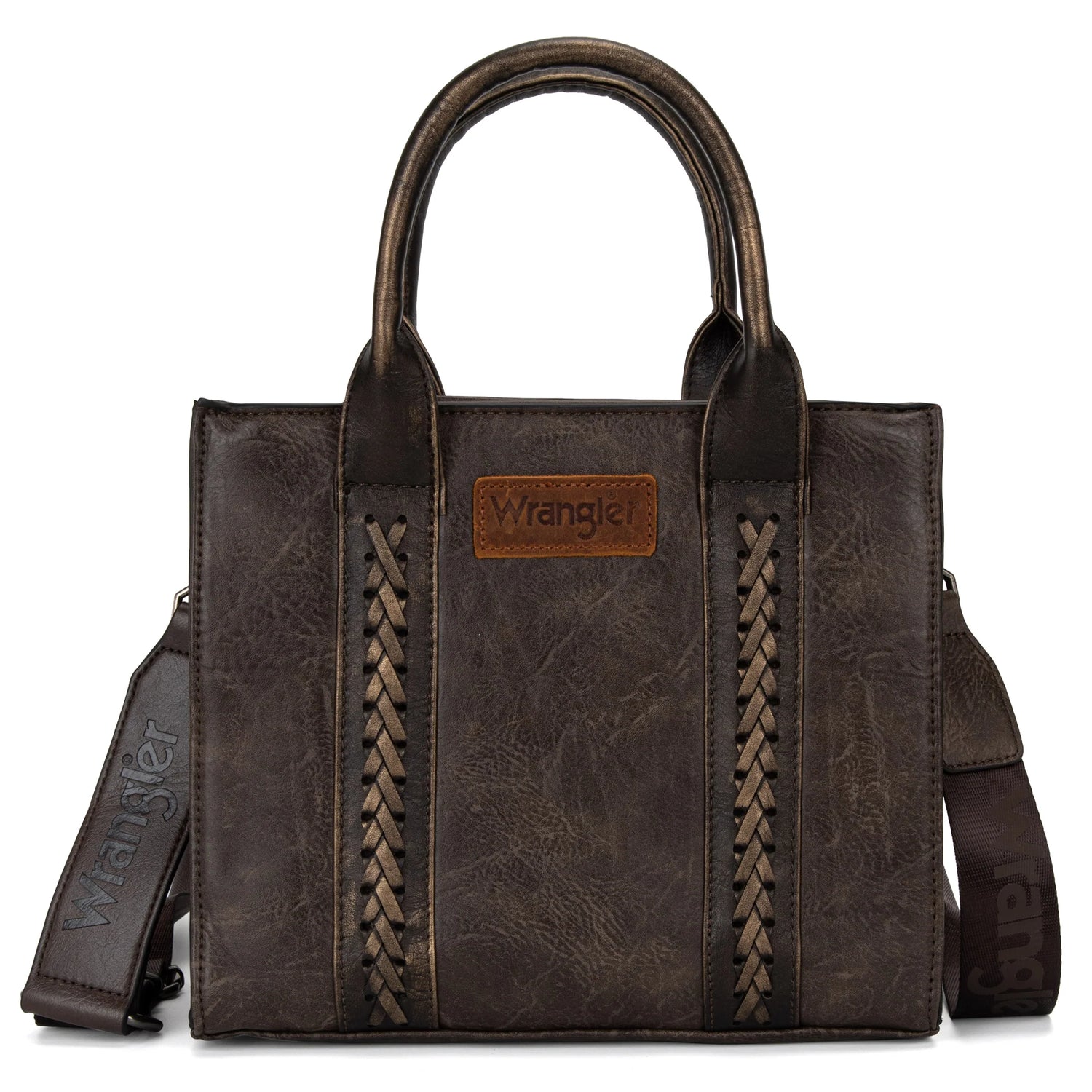 Wrangler Whipstitch Brown Tote
