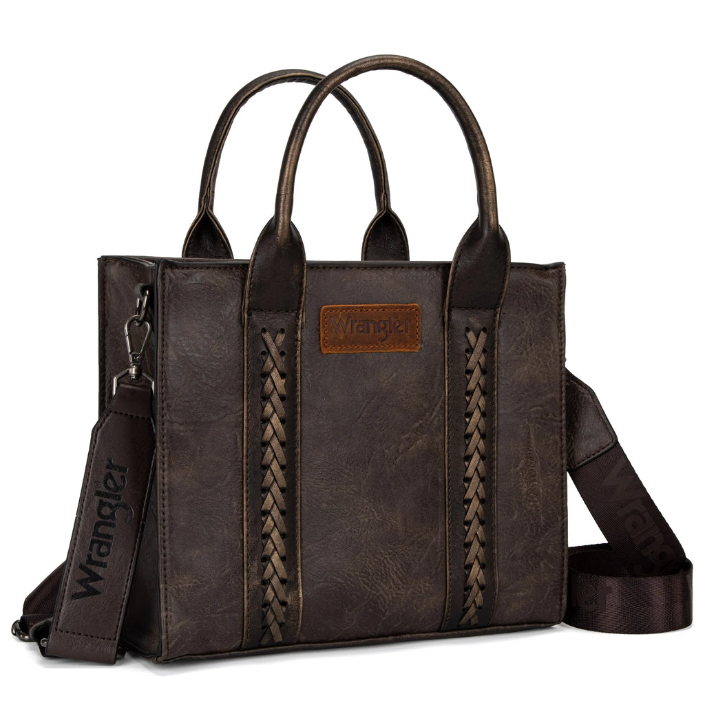 Wrangler Whipstitch Brown Tote