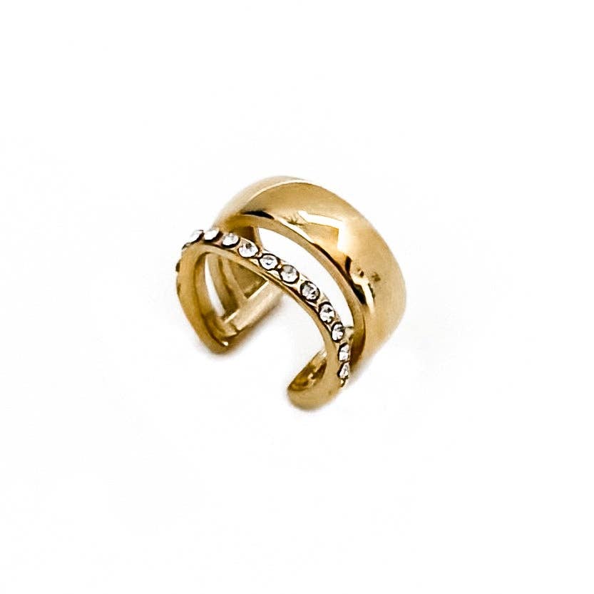 Elko Crystal Double Ear Cuff