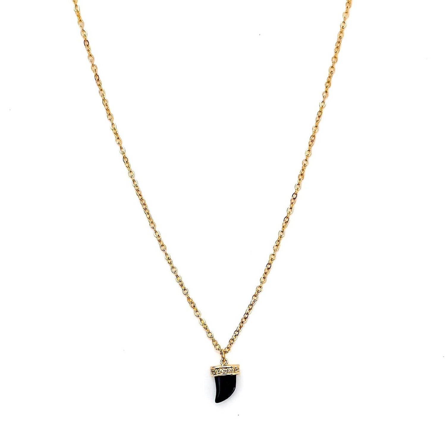 Annie Crystal Horn Necklace