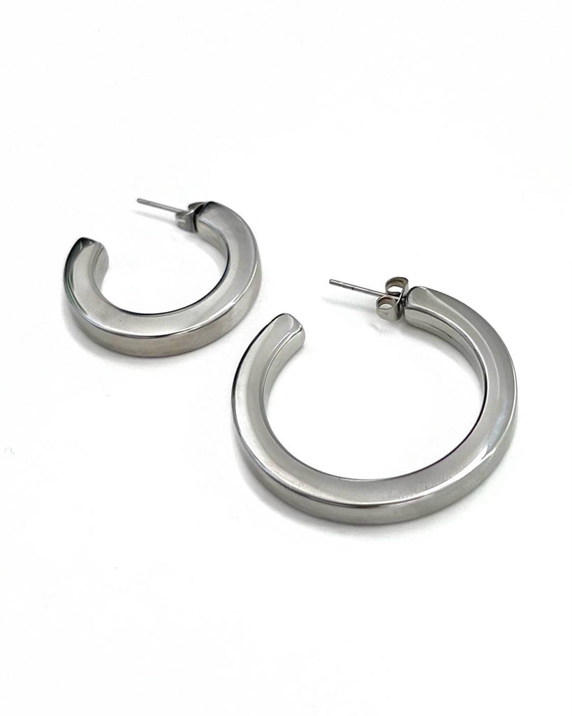 Eilish Everyday Silver Hoops