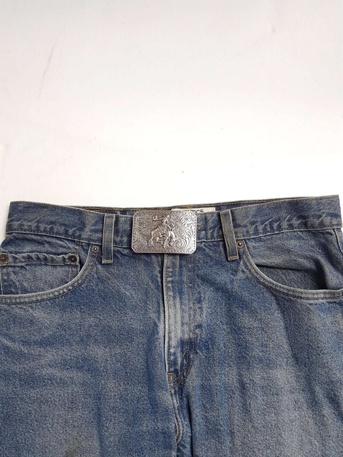 Buckle: Western Silver Rodeo Belt Buckle