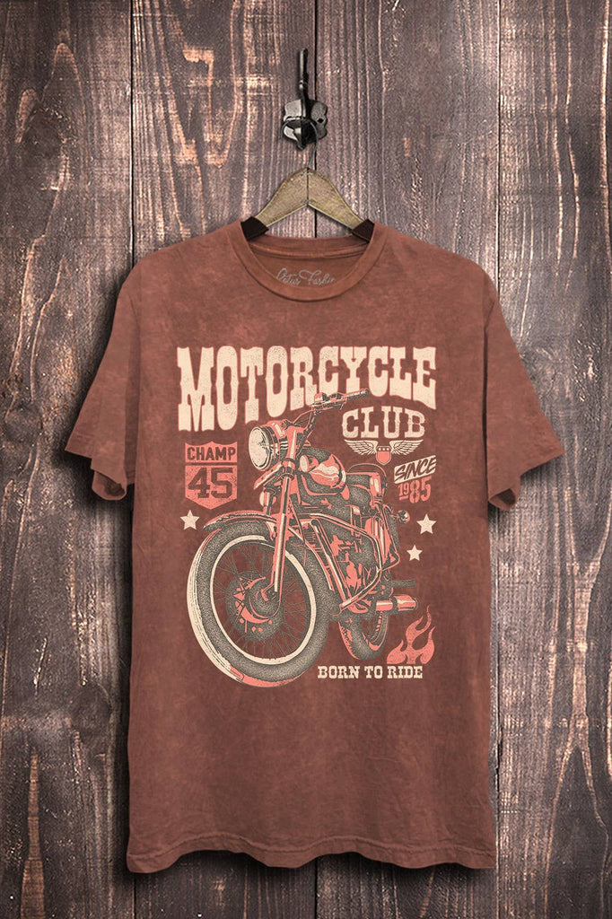 Motorcycle Club Graphic T-Shirt