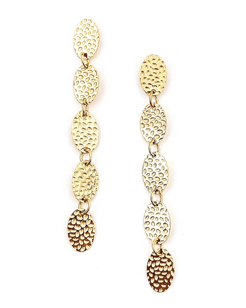 Edna Textured Drop Earrings