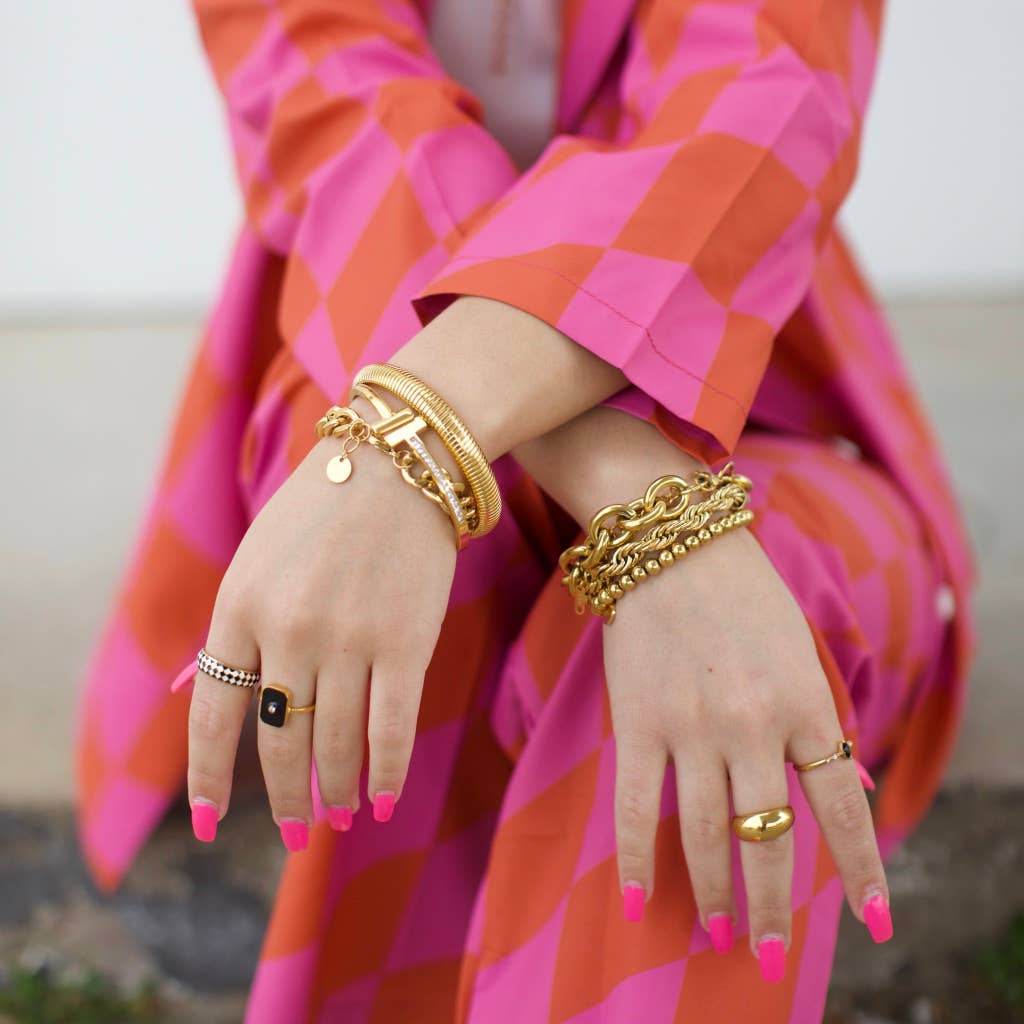 Clyde Cross Bangle Bracelet