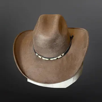 Let's Ride Cowboy Vegan Suede