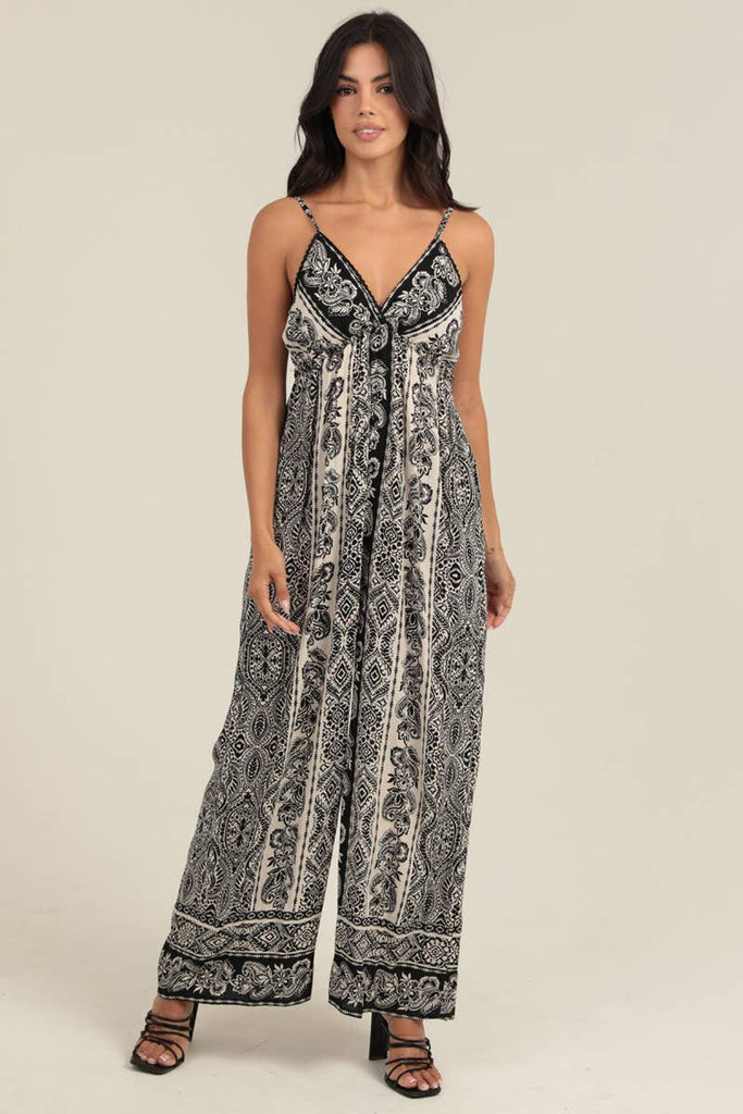 Noir Printed Jumpsuit