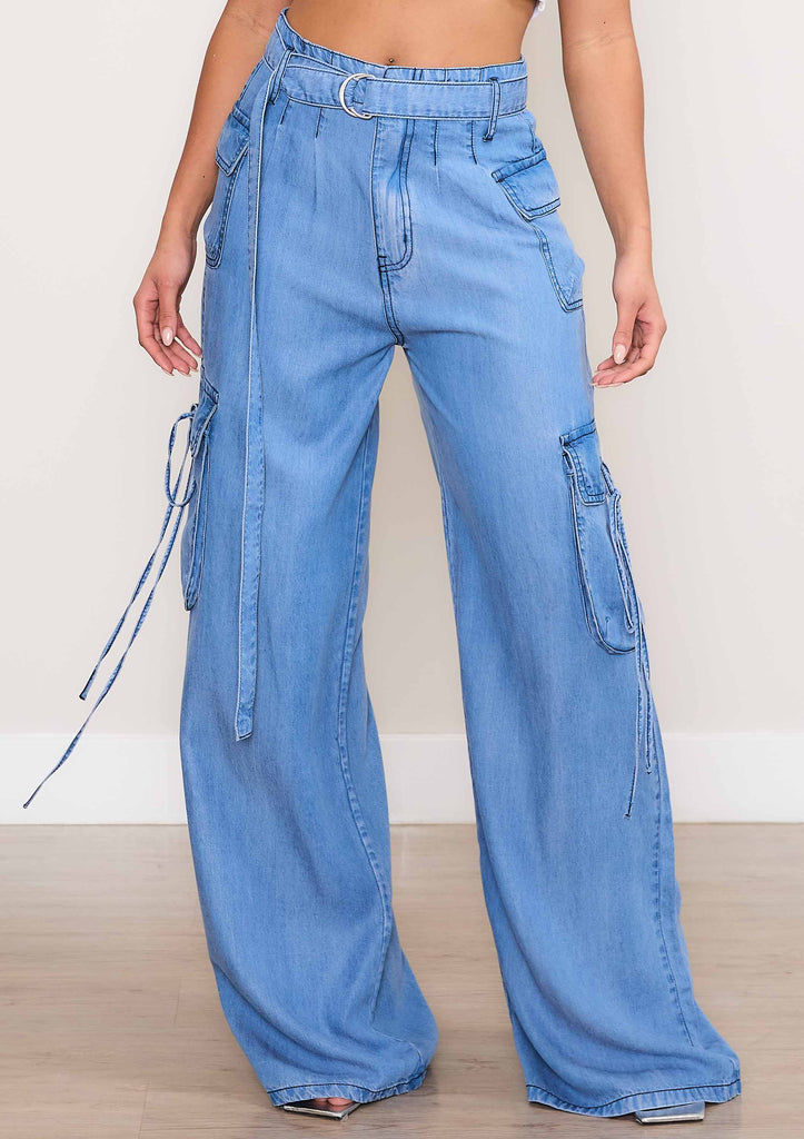 Tencil Cargo Wide Leg Pants