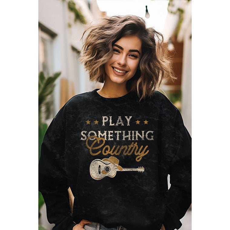 Play Something Country Pullover Sweatshirt