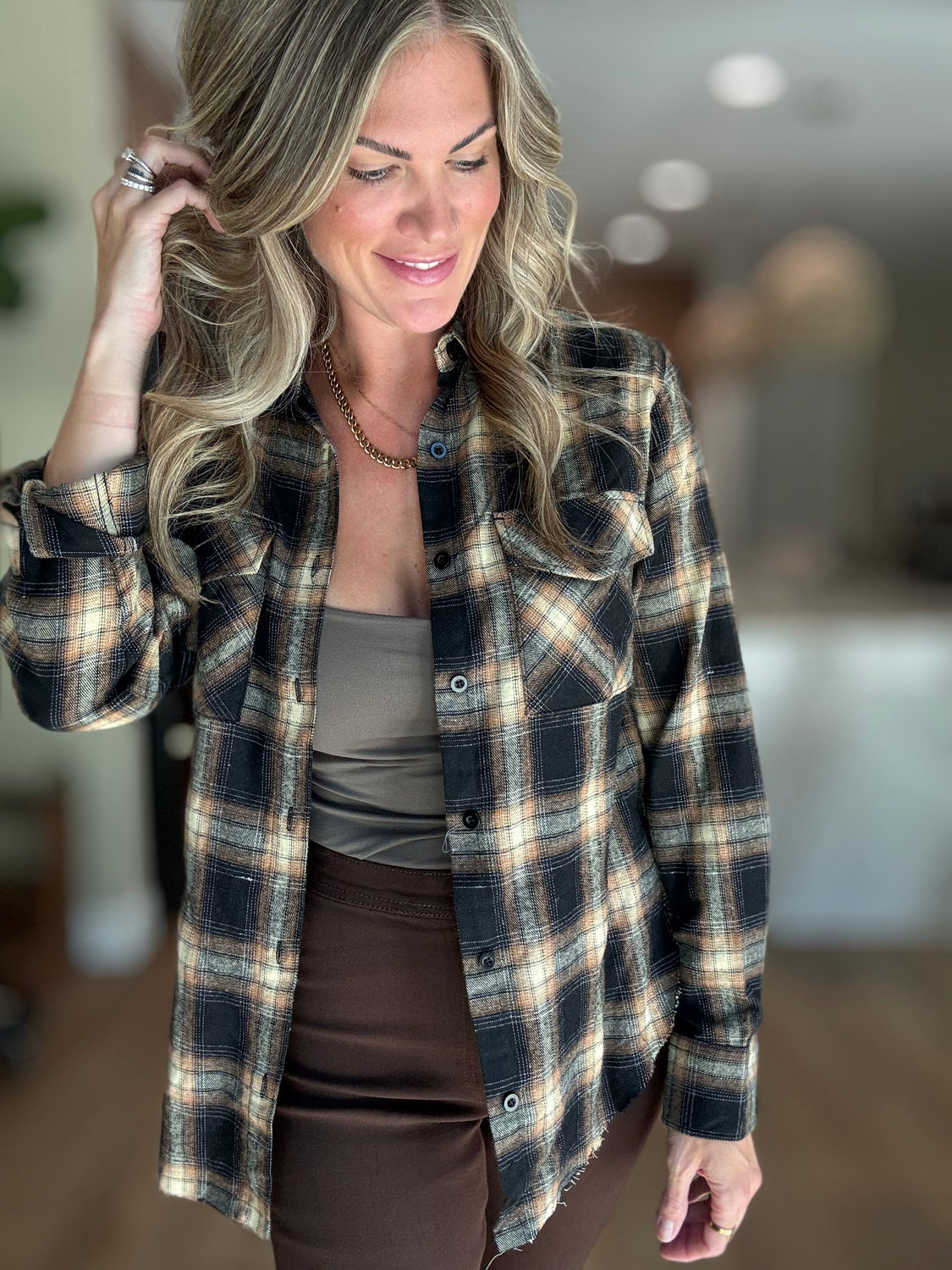 Belmont Side Slit Flannel
