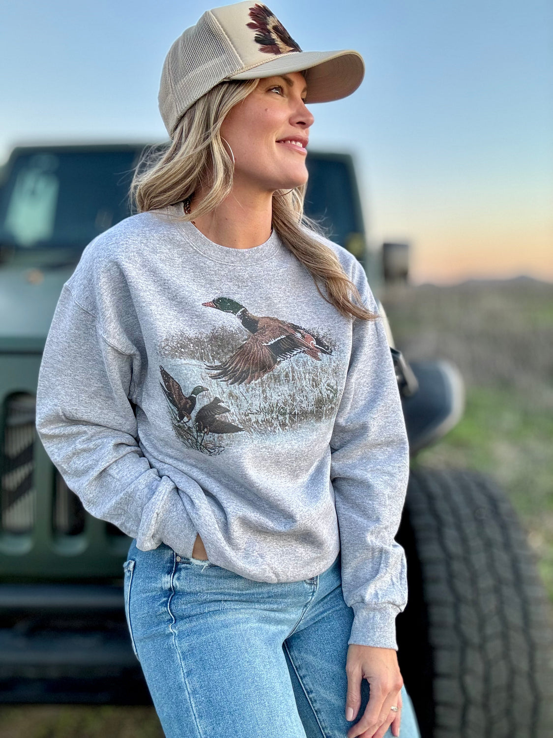 Mallard Duck Pullover Sweatshirt