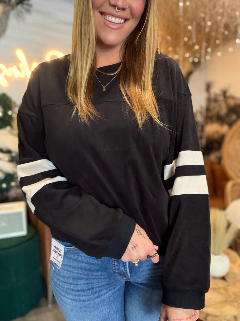 On The Field Black Sweatshirt