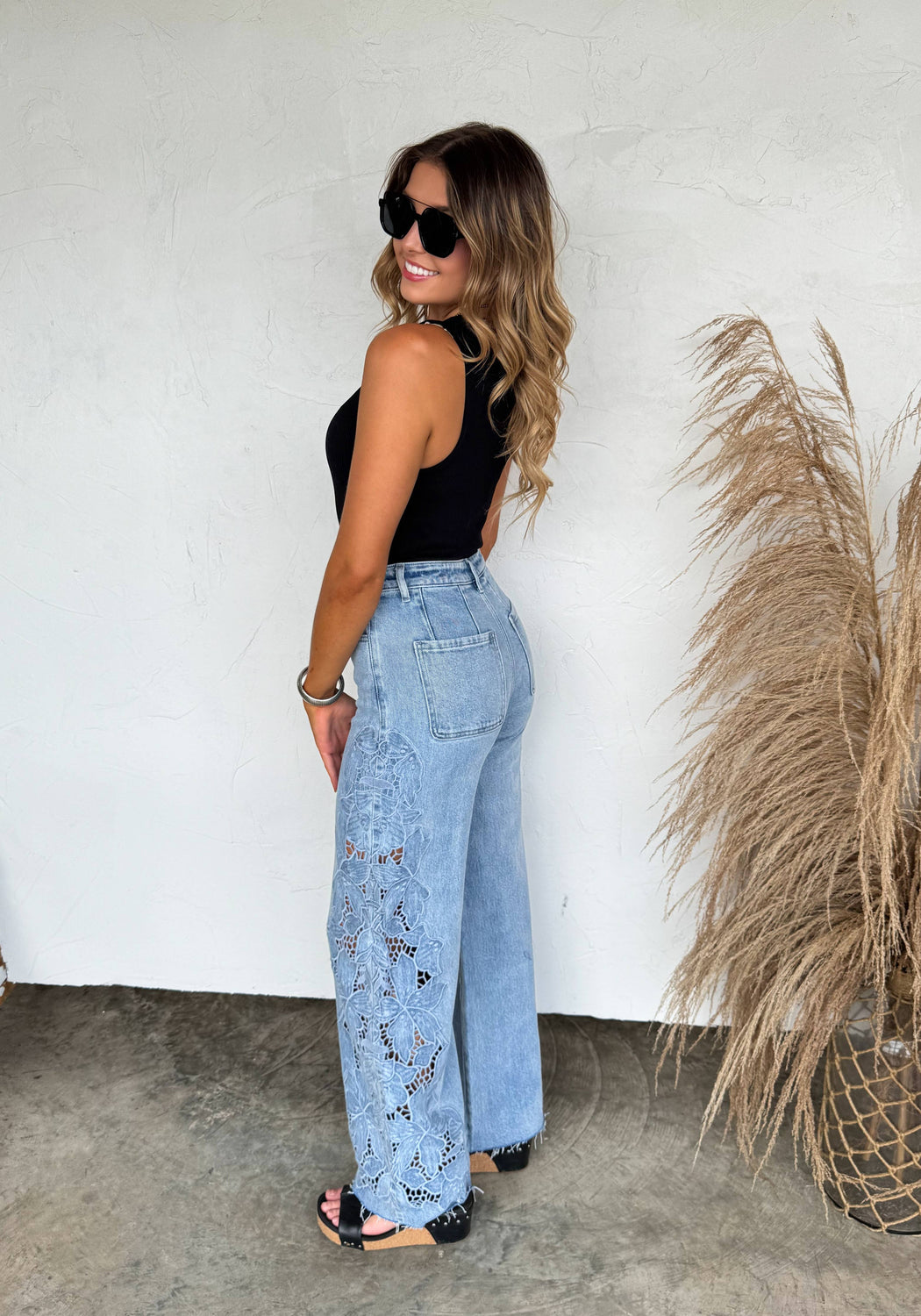 Lover Girl Lace Side Panel Jean
