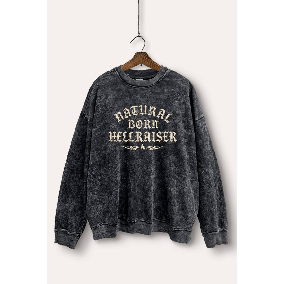 Hellraiser Graphic Mineral Wash Sweatshirt
