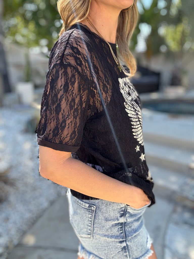 Free Bird Lace T-Shirt