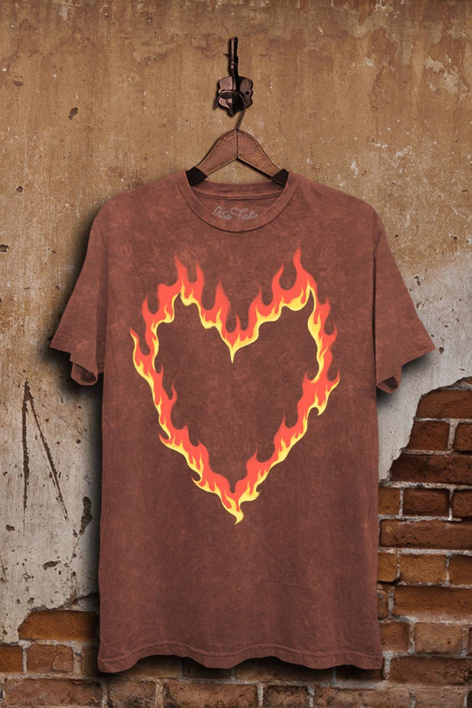 Burning Heart Graphic Tee
