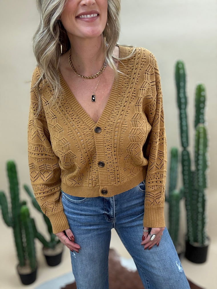 Ginger Crochet Cardigan