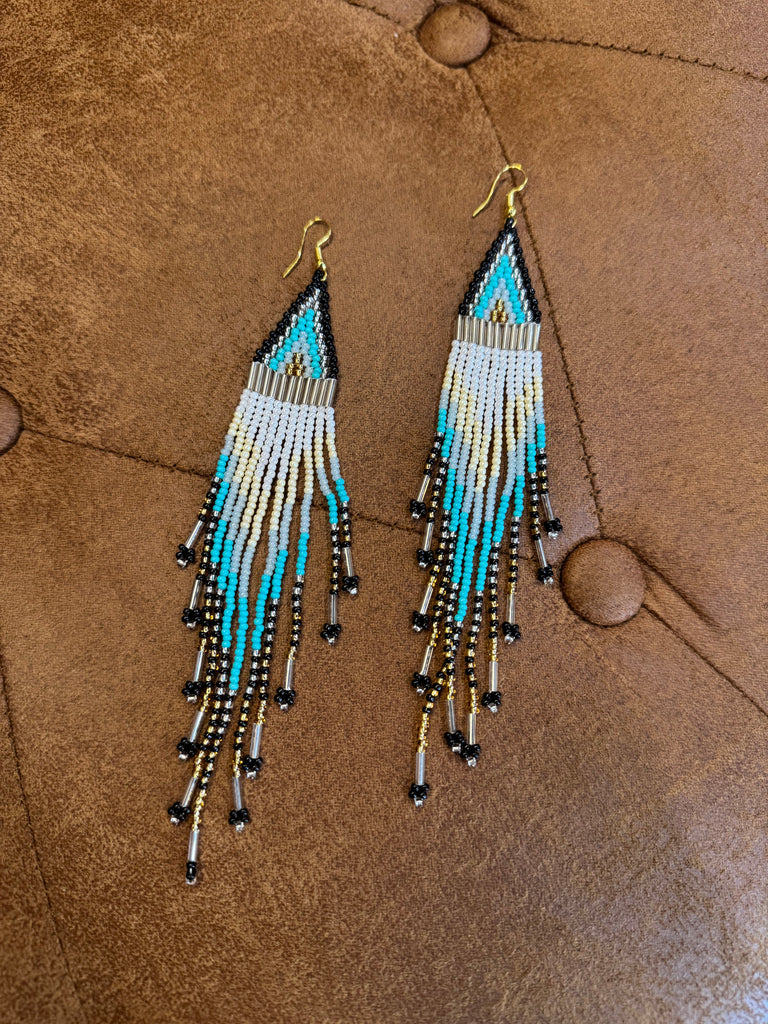 Rainfall Seed Beads Earrings