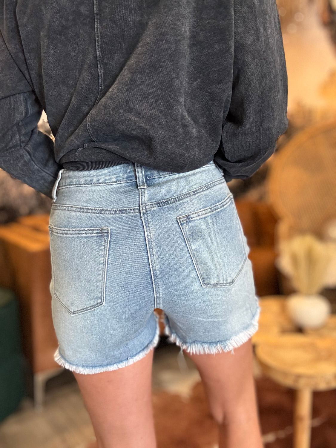 Bleacher Babe Ultra Stretch Denim Shorts