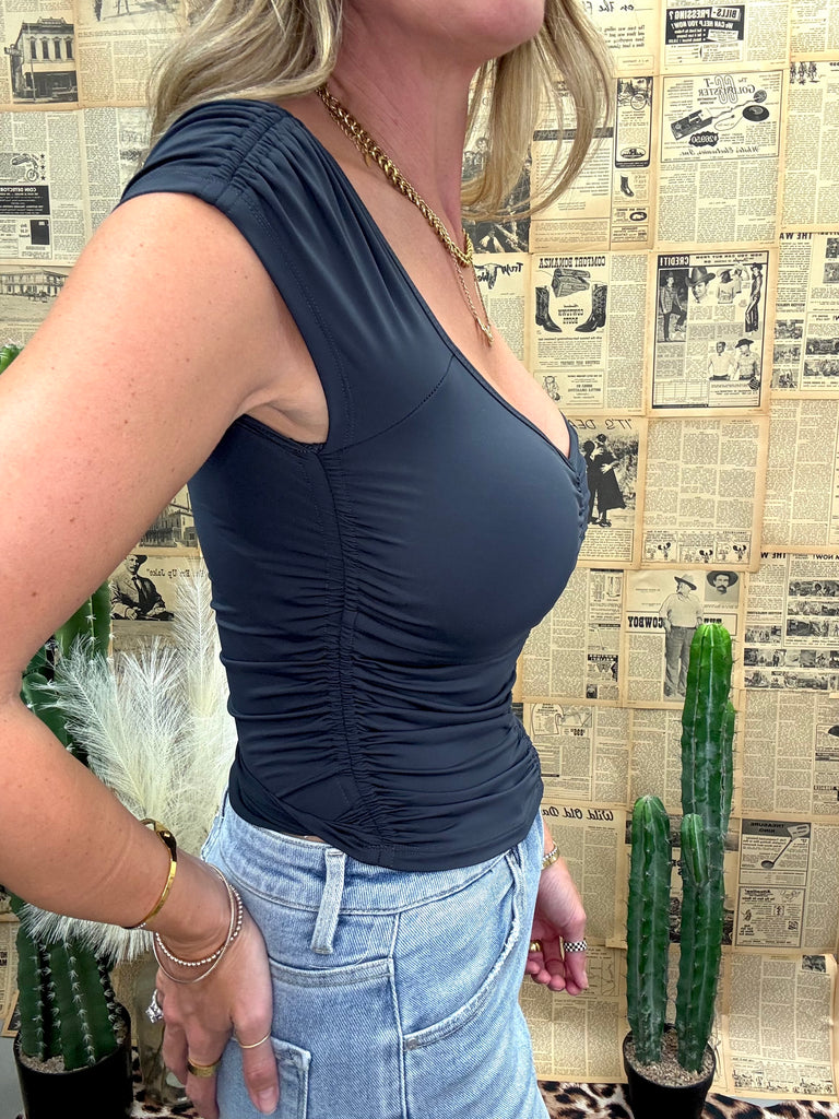Out & About Cap Sleeve Top