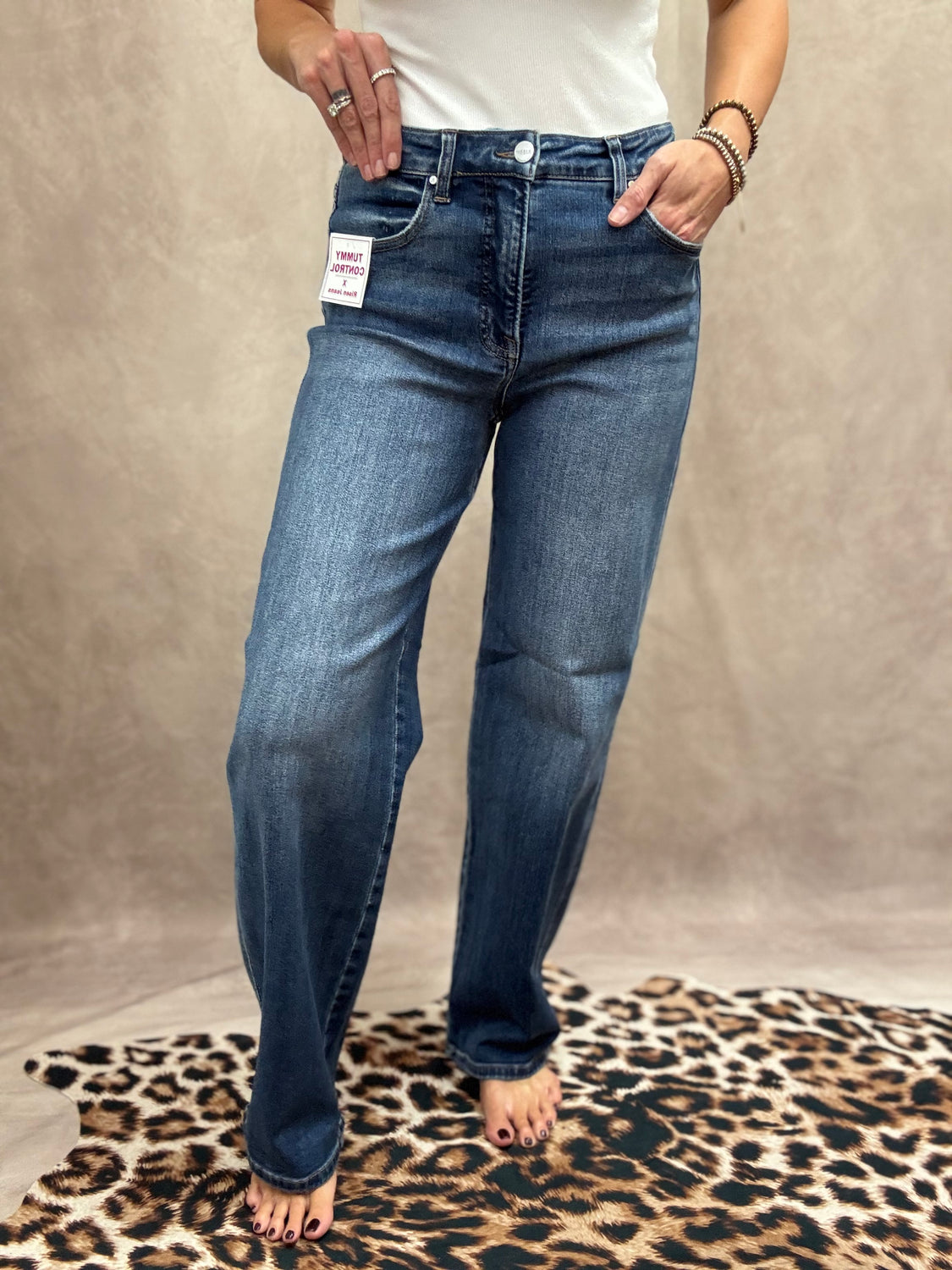 Lainey Wide Baggy Risen Jeans