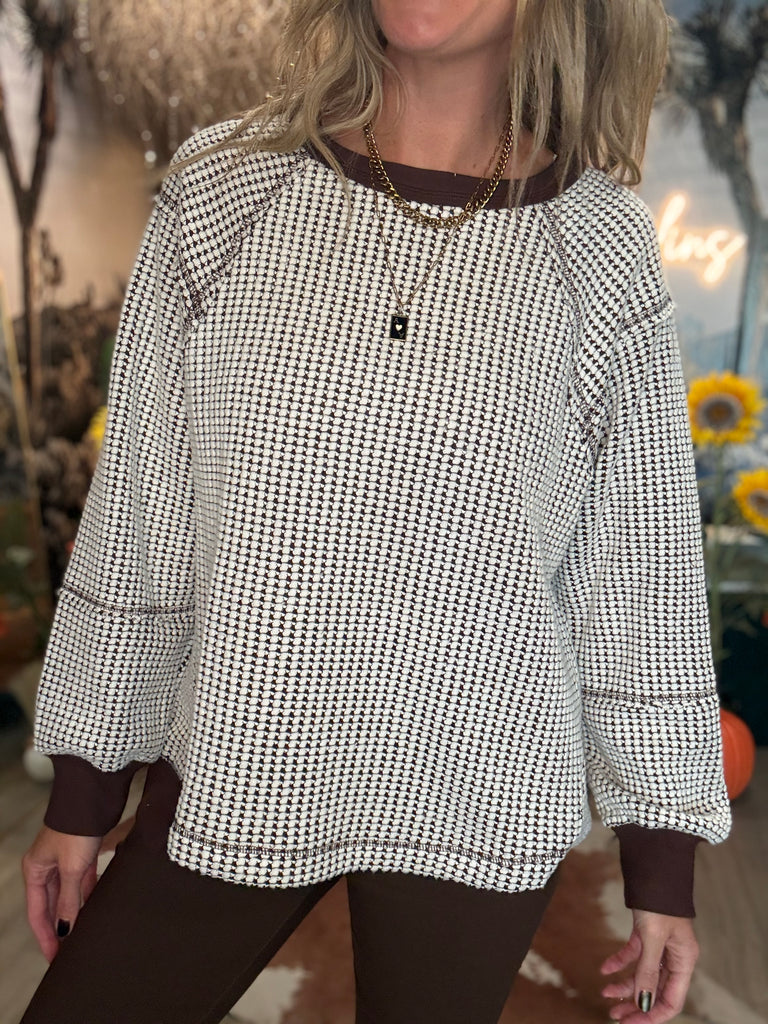 Waffle Pullover