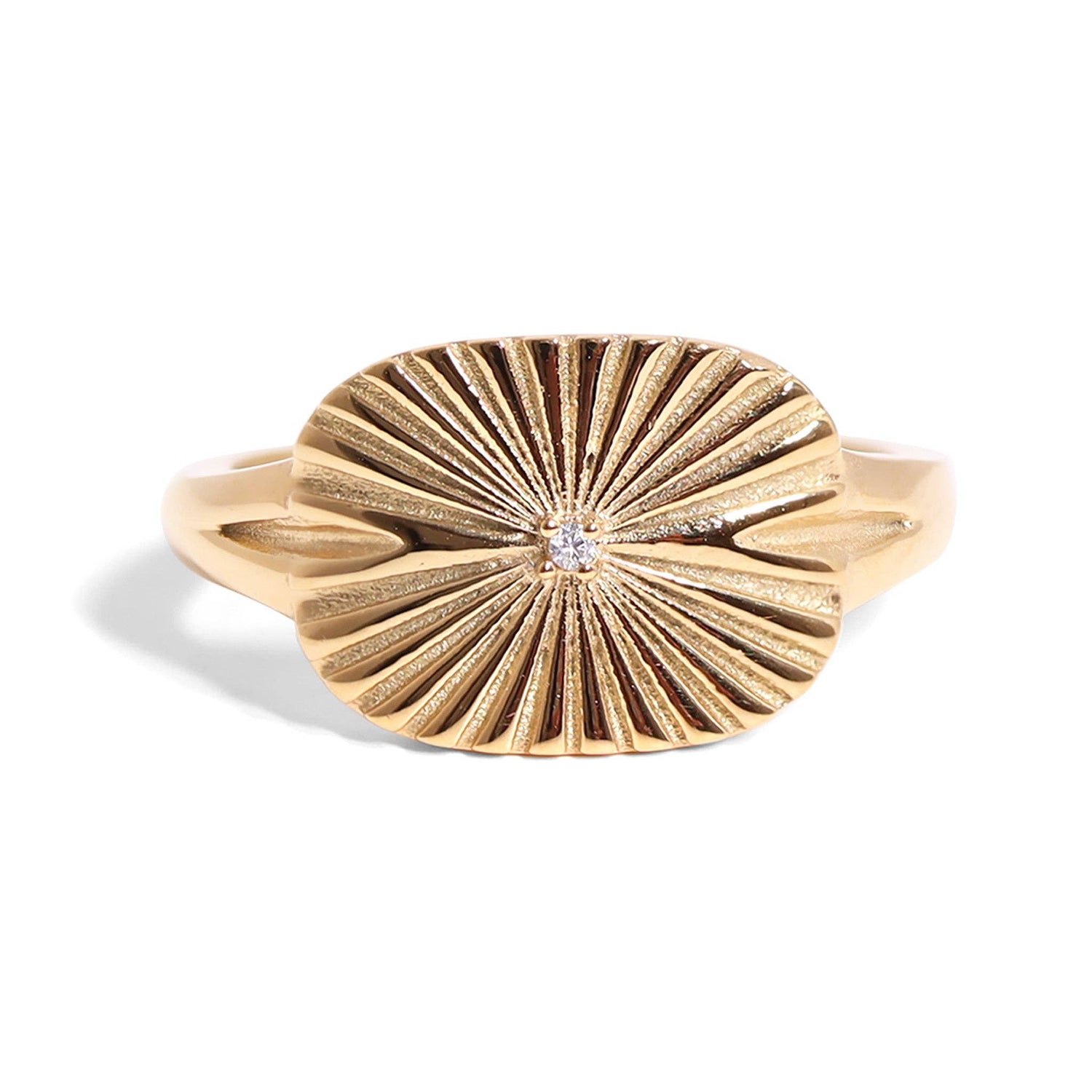 Sunburst Rectangle Ring