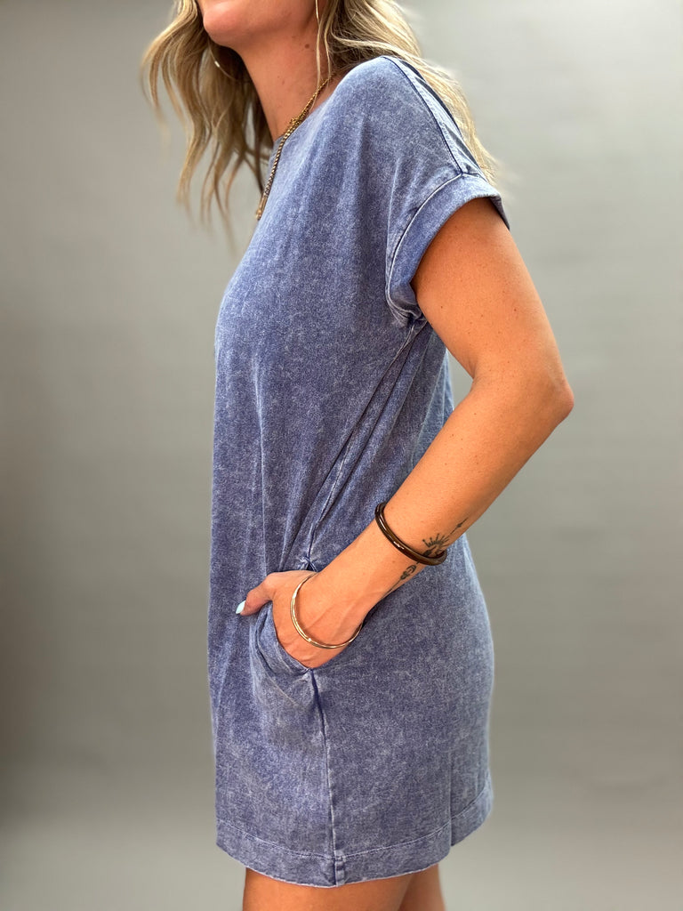 Mineral Washed T-Shirt Dress