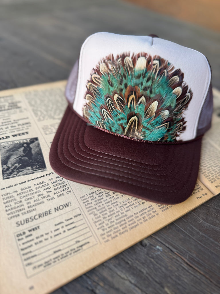 Feather Fan Trucker Hat