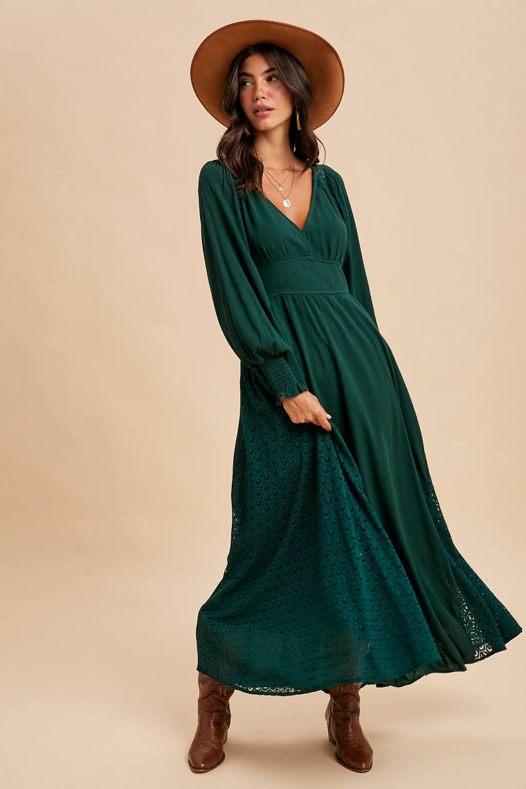 Pine Green Maxi Dress