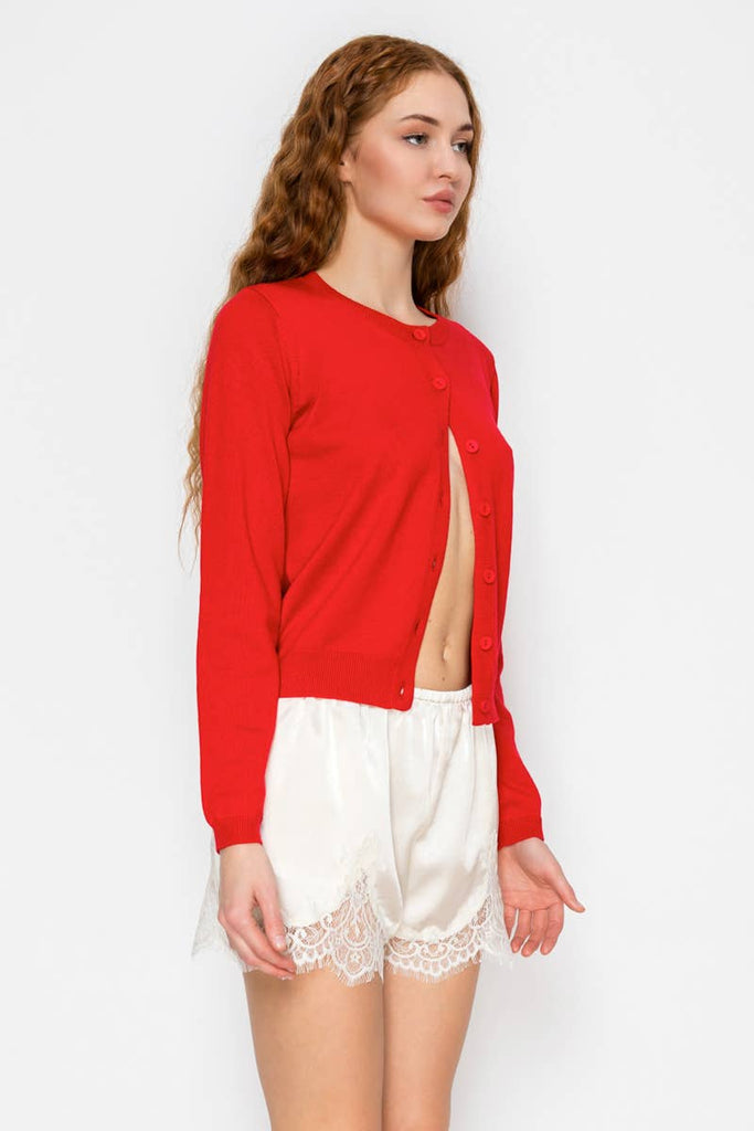 Satin Lace Trim Lounge Shorts