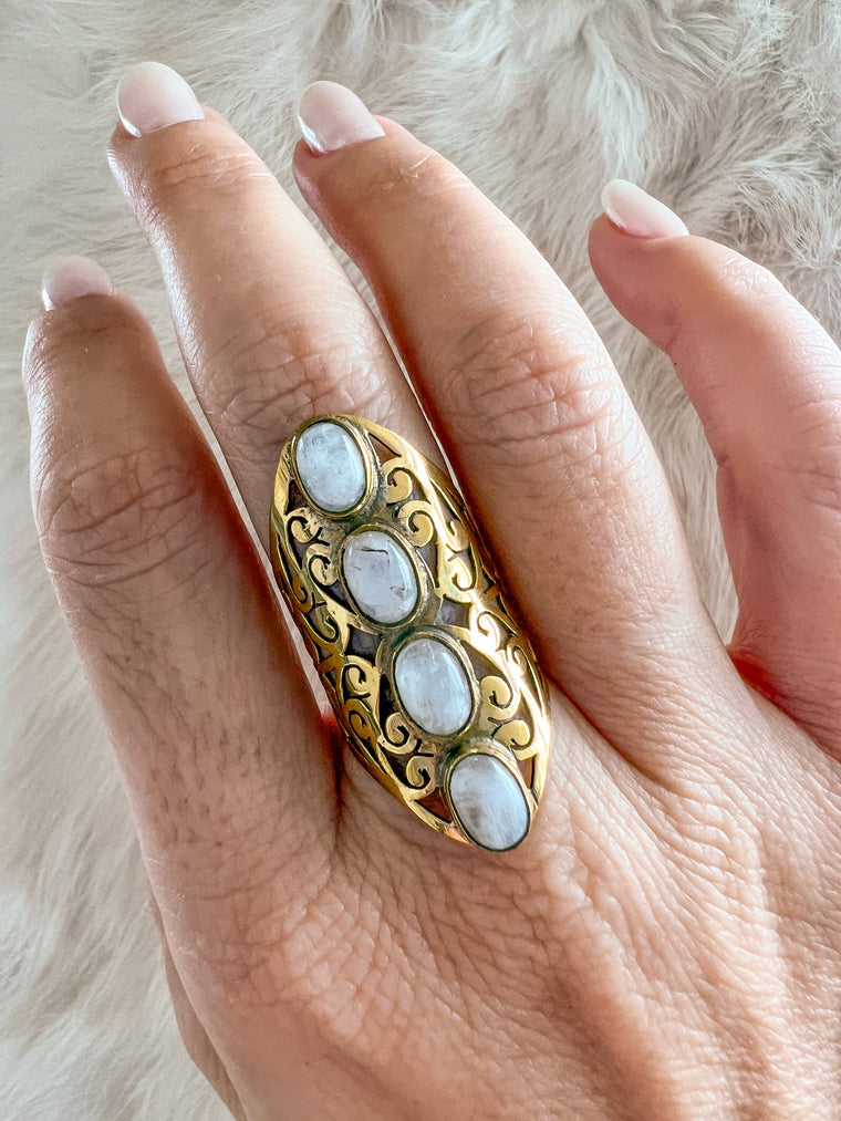 Filigree Brass Ring