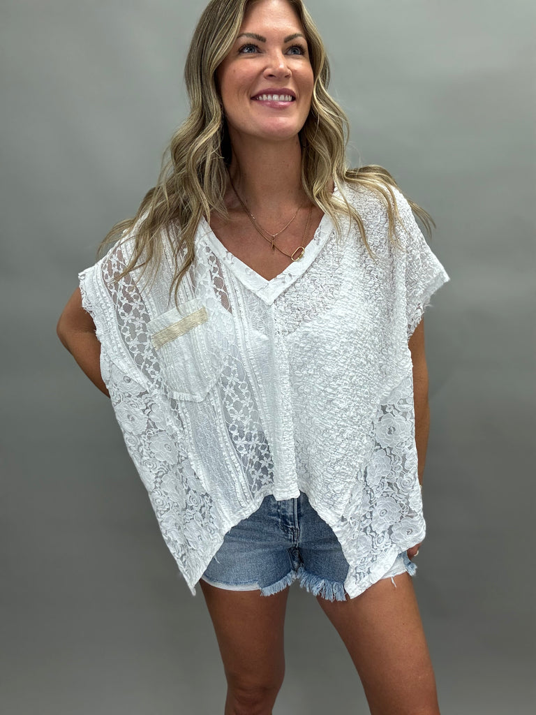 Stevie Lace Boho Shirt
