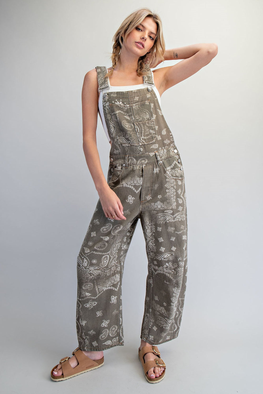 Vintage Army Paisley Overall