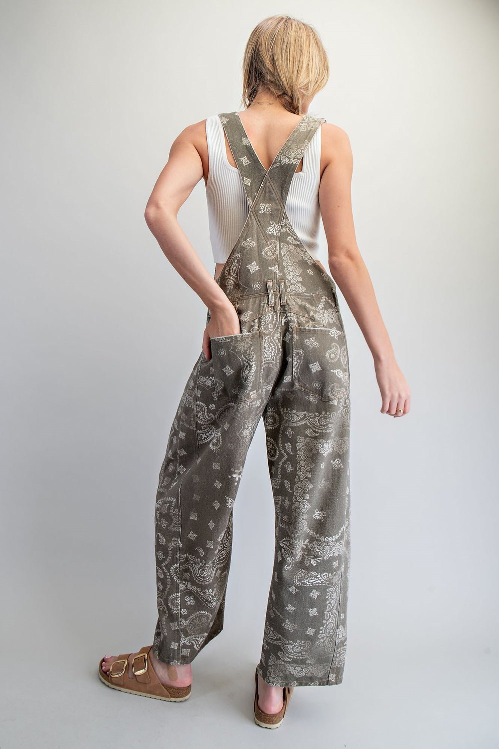 Vintage Army Paisley Overall