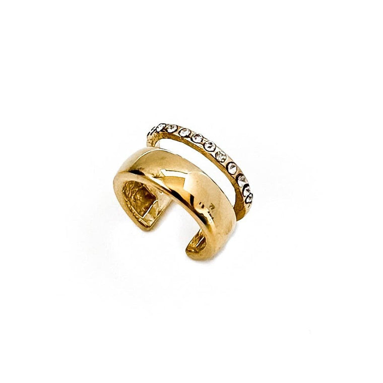 Elko Crystal Double Ear Cuff