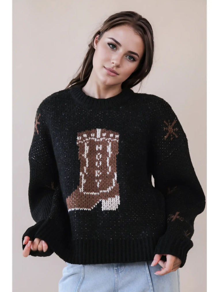 Boot Scoot Knit Sweater