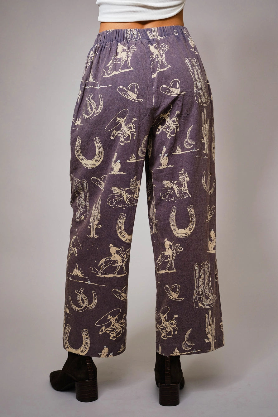 Honky Tonk Printed Pants