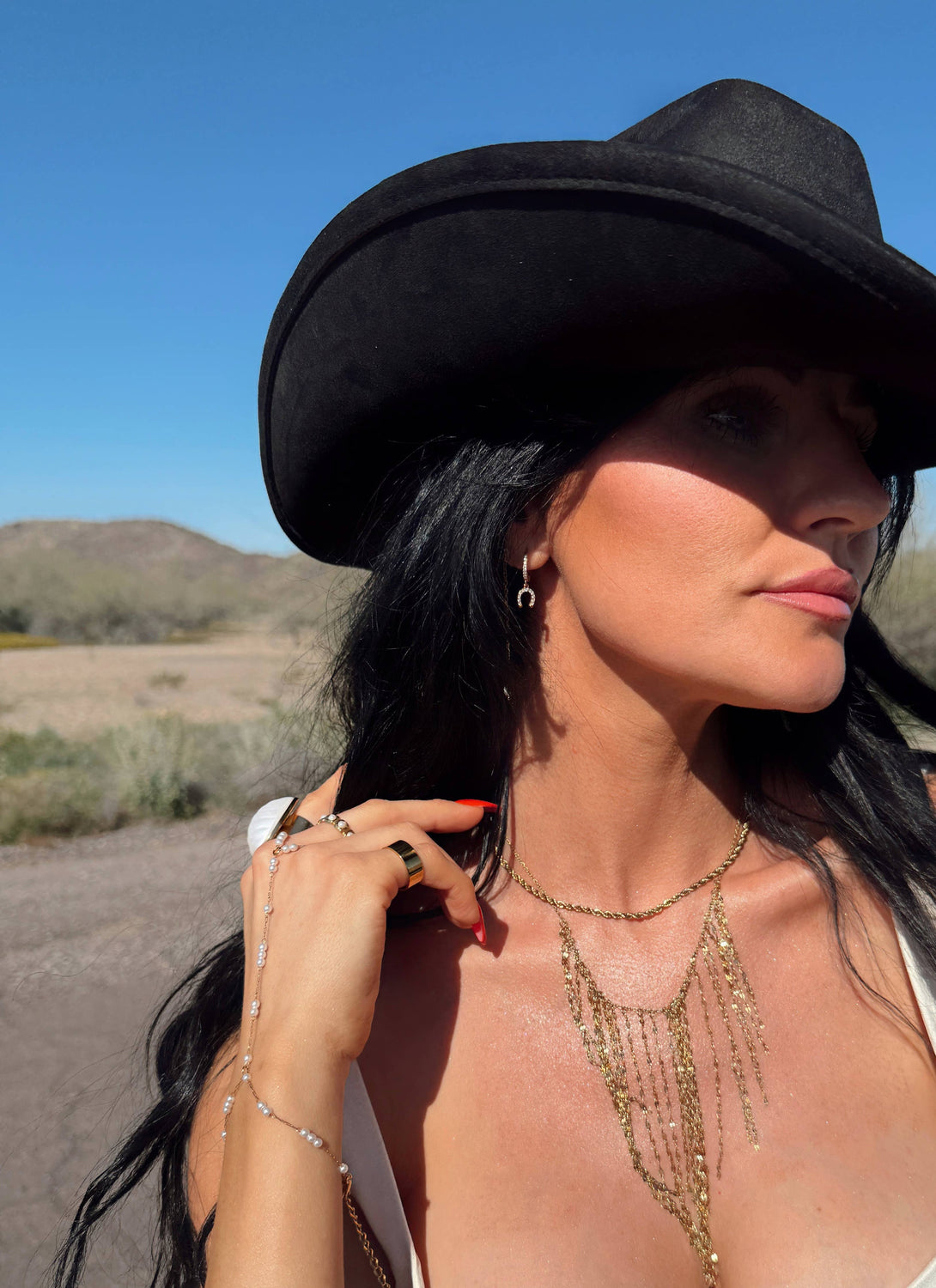 Festival Fringe Gold Necklace