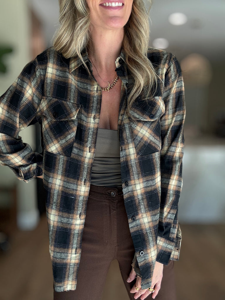 Belmont Side Slit Flannel