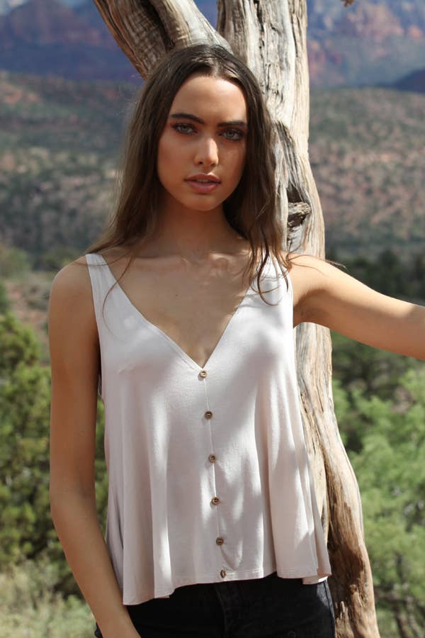 Swingy Button Tank