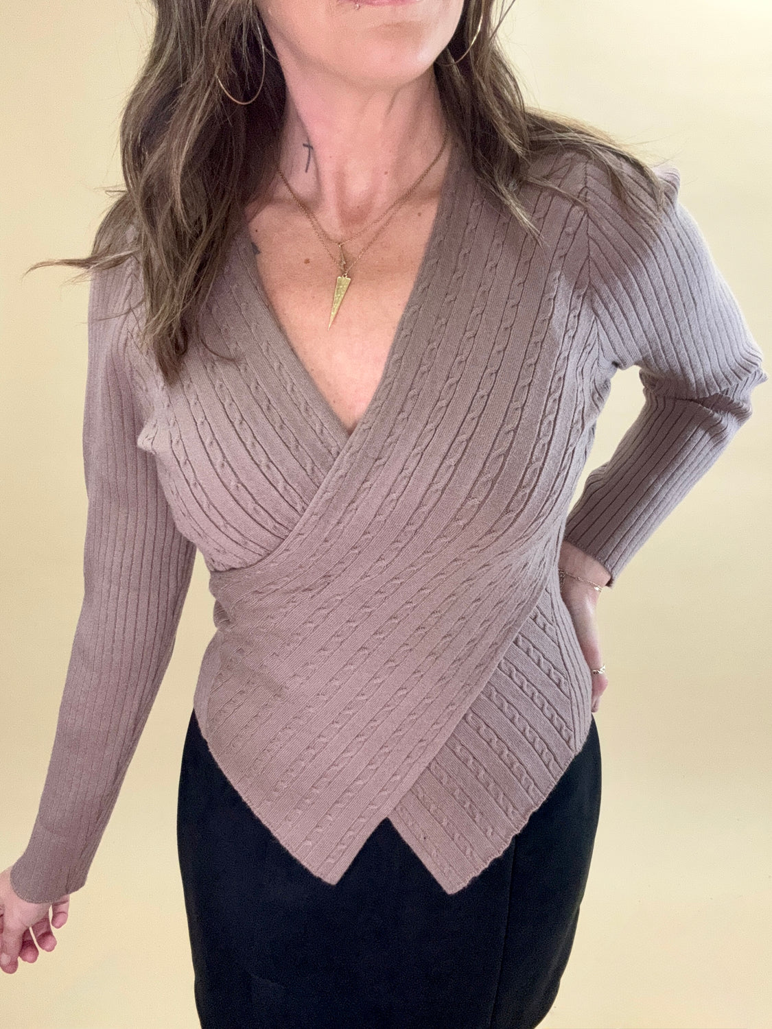 Cross My Heart Mocha Top